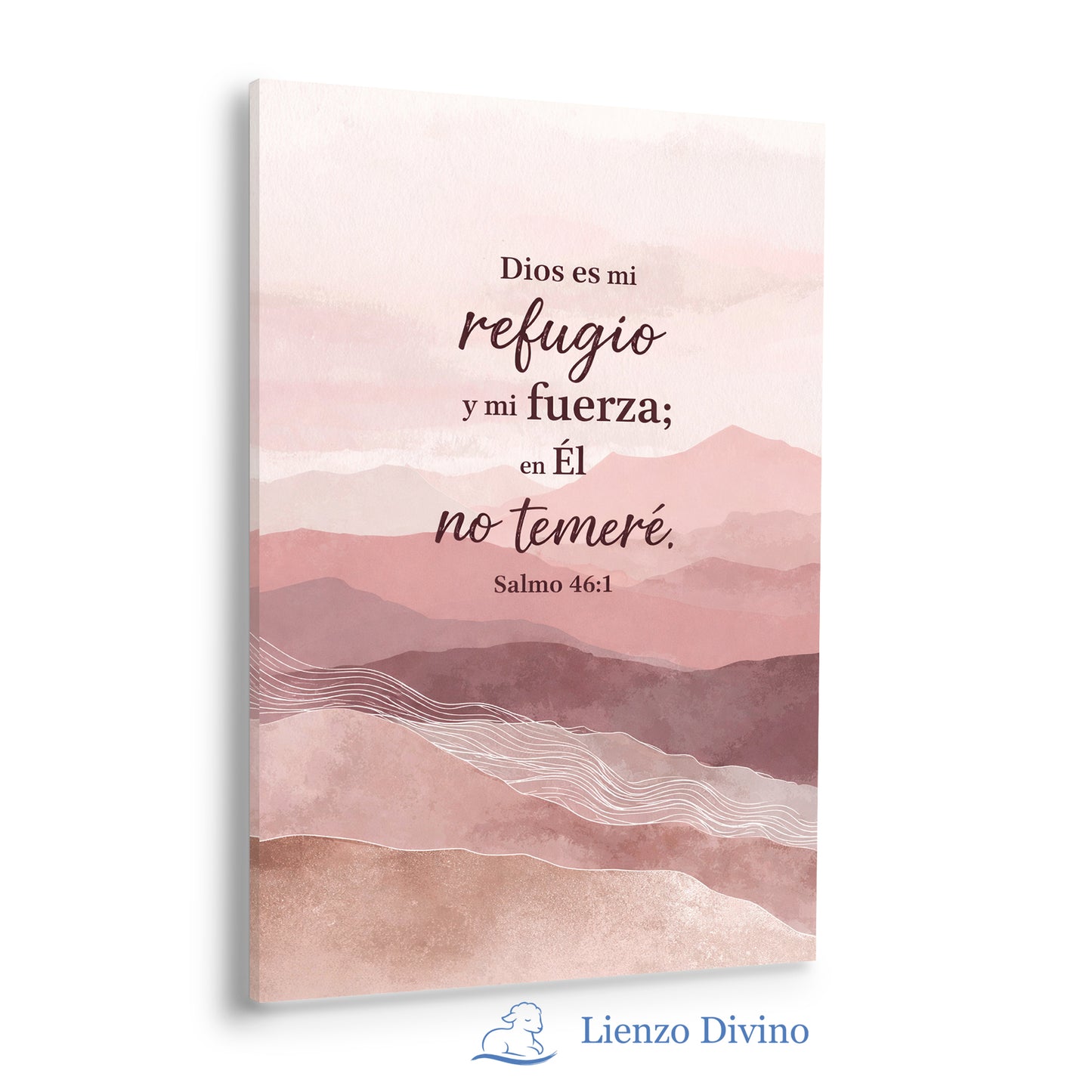 Dios es mi Refugio y mi Fuerza - Cuadro Bíblico Salmo 46 - C1