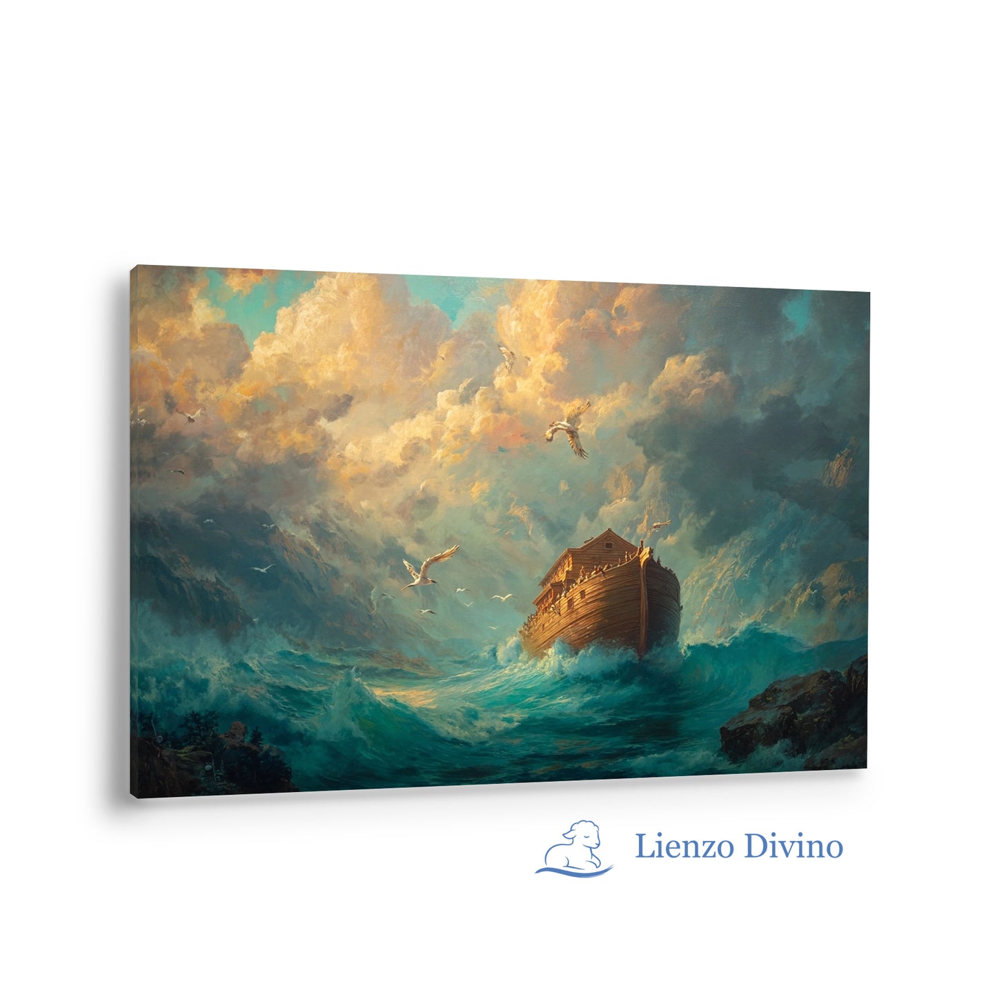 Arca de Esperanza en la Tormenta | Cuadro Cristiano Decorativo