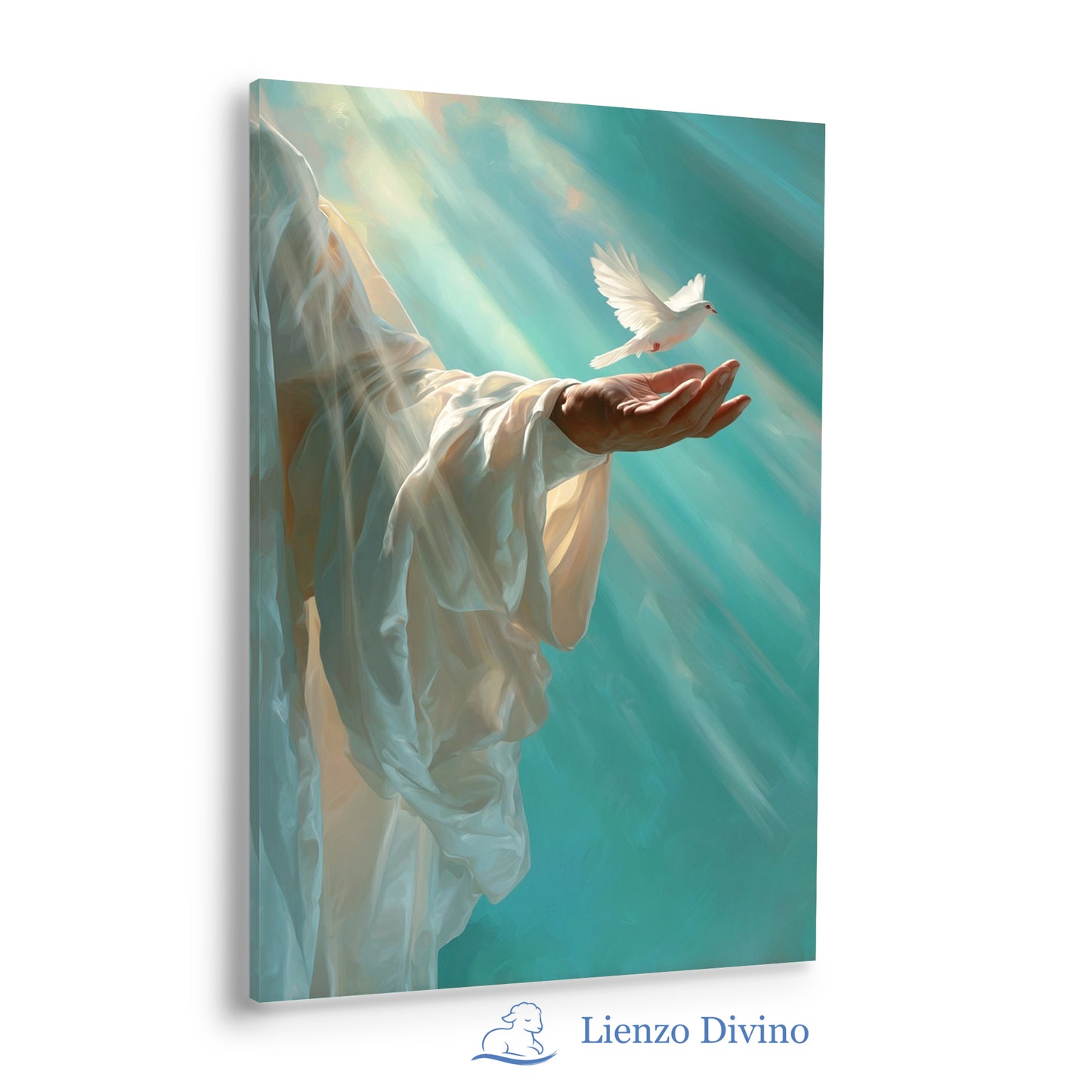 Mano de Misericordia y Paloma de Paz - Cuadro Cristiano - C2