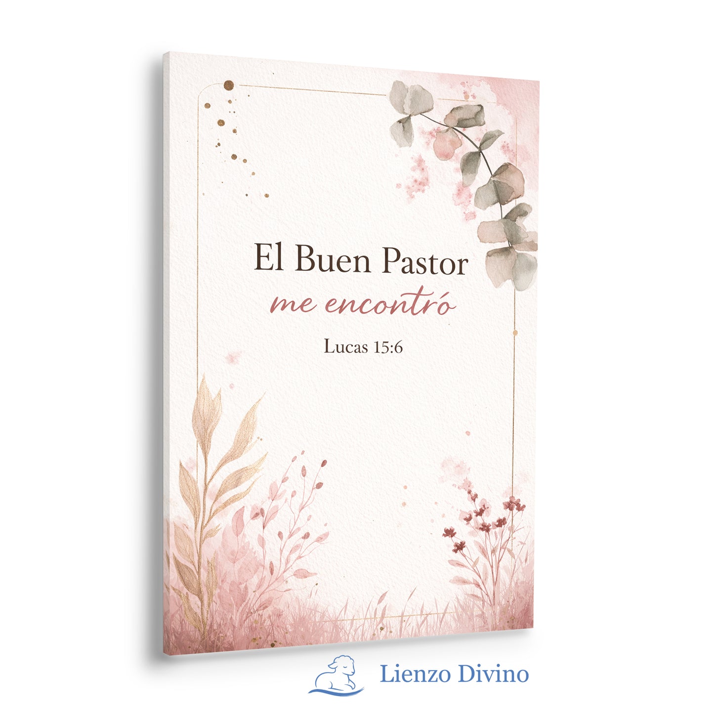 El Buen Pastor Me Encontró - Cuadro Decorativo Cristiano - C4