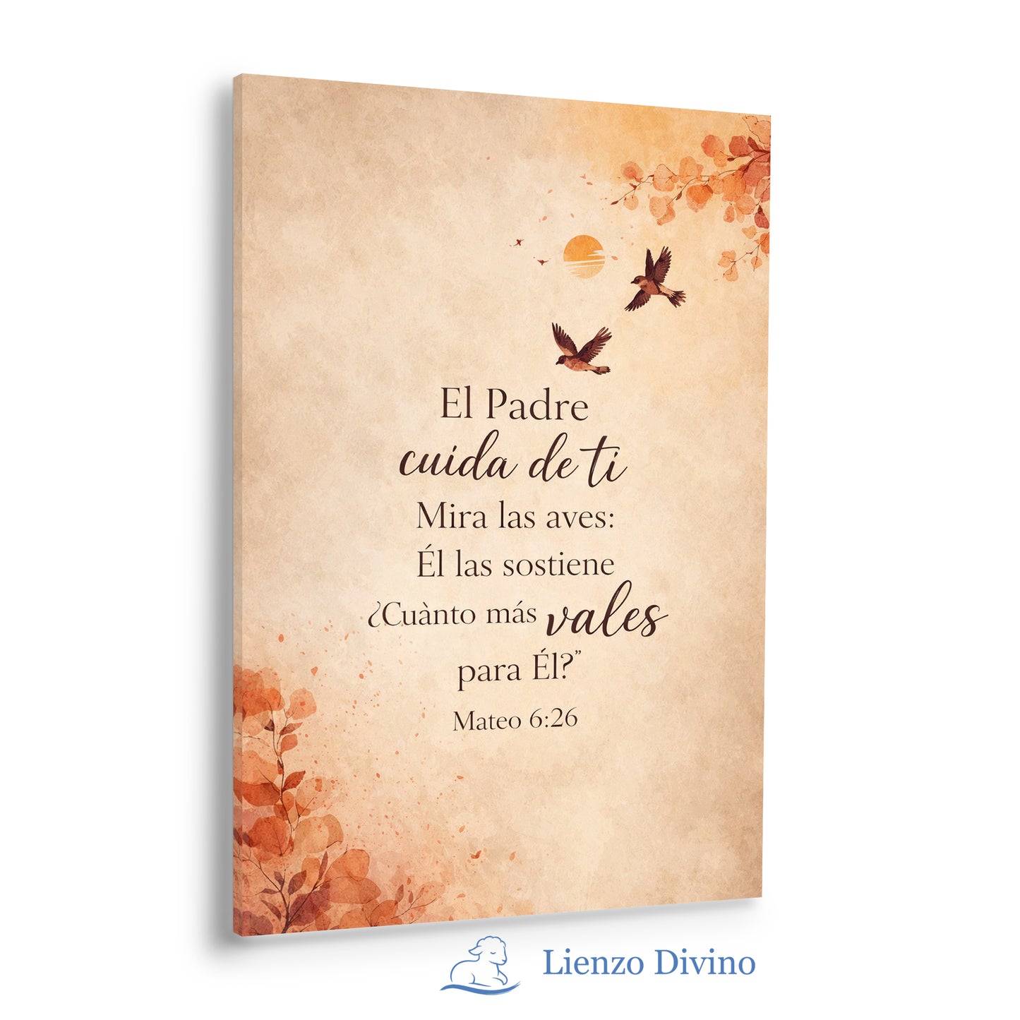Cuadro cristiano Mateo 6:26 - El Padre cuida de ti