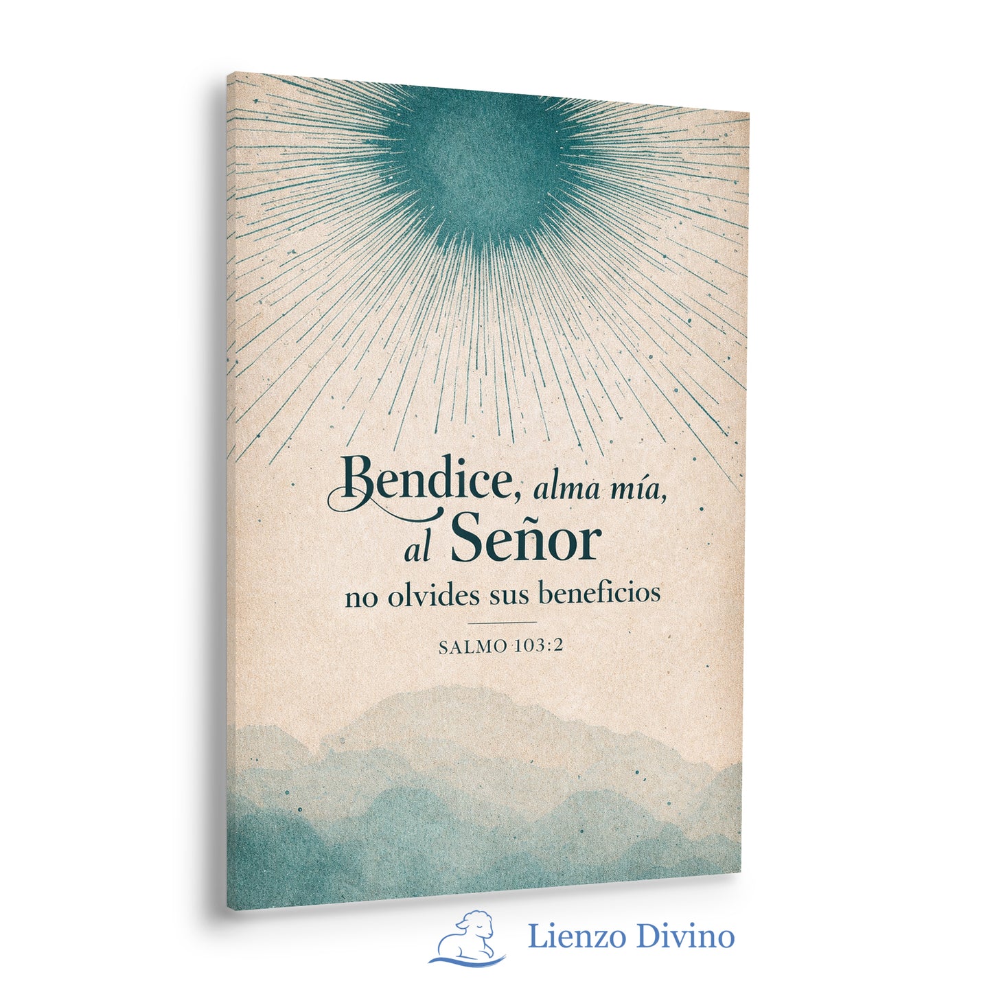 Bendice, Alma Mía — Cuadro Cristiano Minimalista - C1