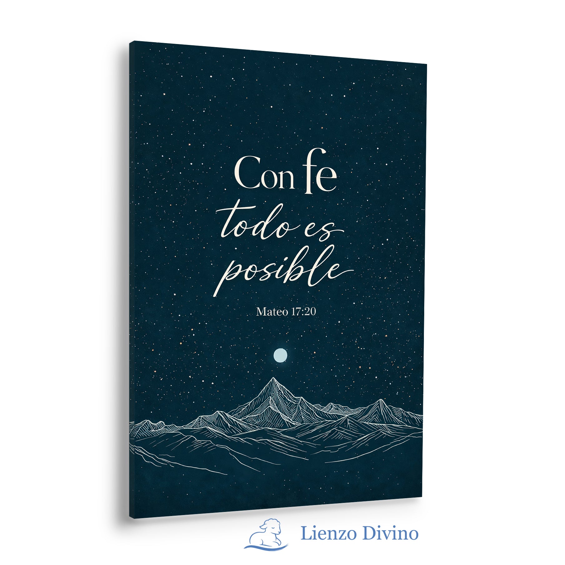 Con Fe Todo es Posible - Cuadro Cristiano Mateo 17:20