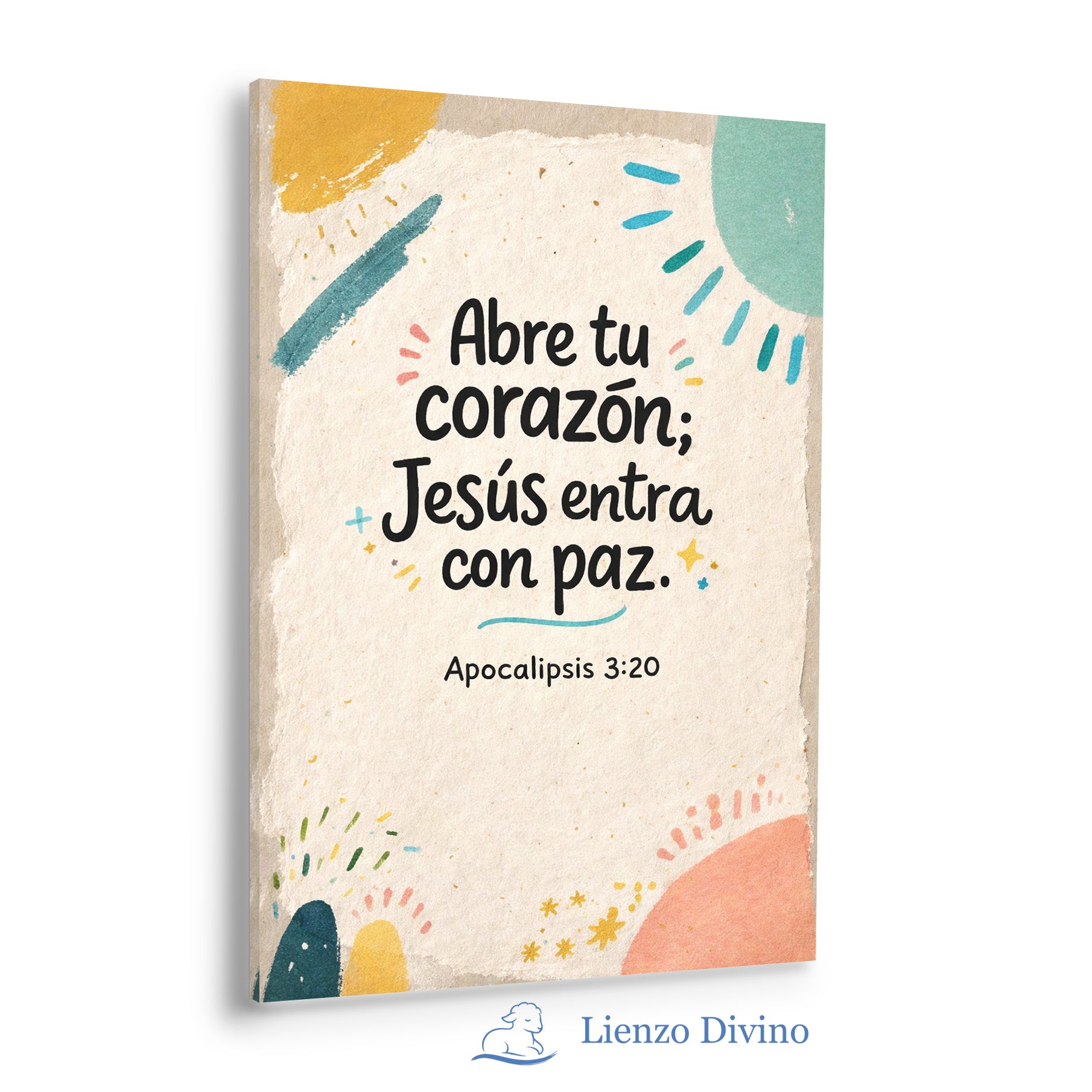 Abre tu Corazón a Jesús - Arte Cristiano Apocalipsis 3:20