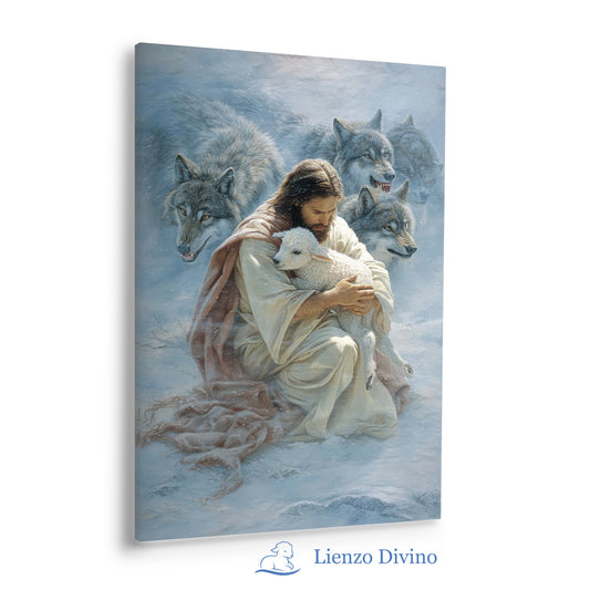 Jesús, Defensor del Rebaño - Cuadro Cristiano