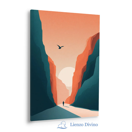 Él Guía Mi Camino - Arte Cristiano Minimalista