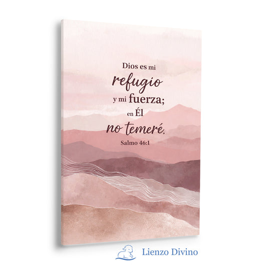 Dios es mi Refugio y mi Fuerza - Cuadro Bíblico Salmo 46 - C1