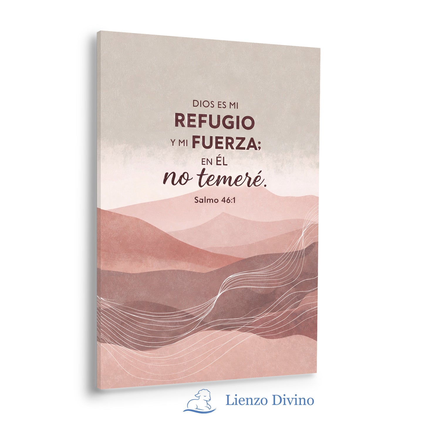 Dios es mi Refugio y mi Fuerza - Cuadro Bíblico Salmo 46 - C4