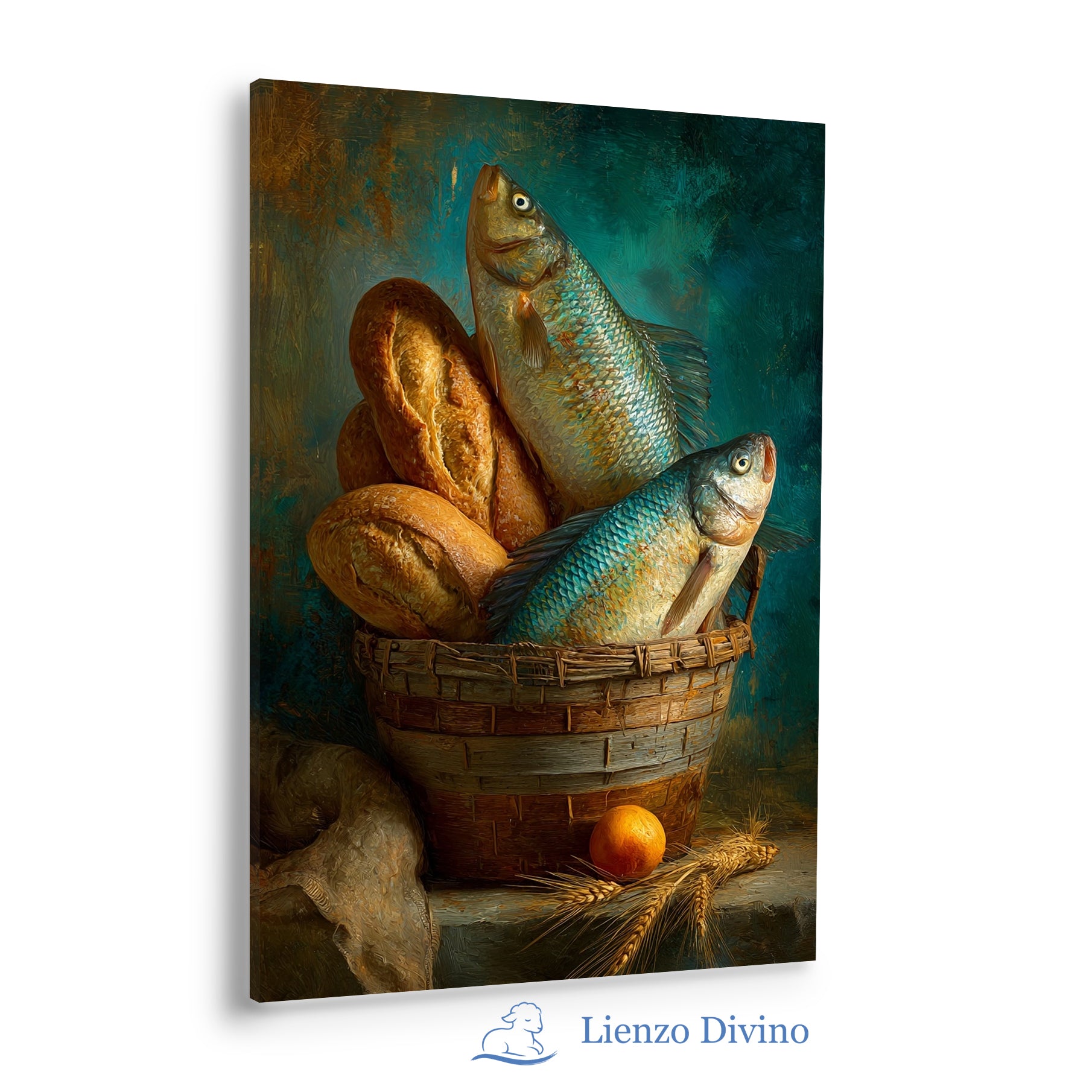 Panes y Peces - Cuadro Cristiano Decorativo