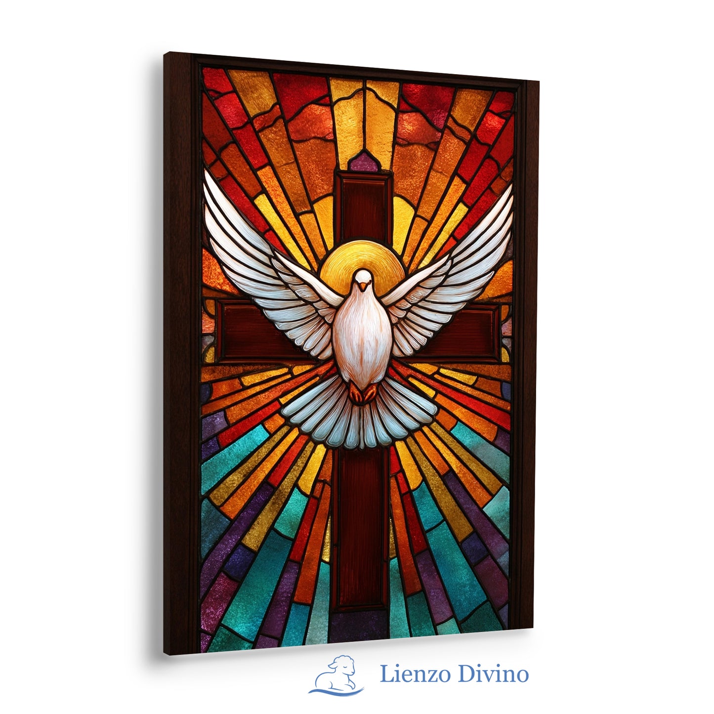Luz del Espíritu Santo en Vitral
