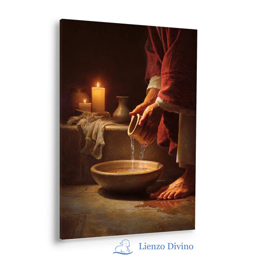 Agua de Humildad - Arte Cristiano Inspirado en Juan 13 - C1