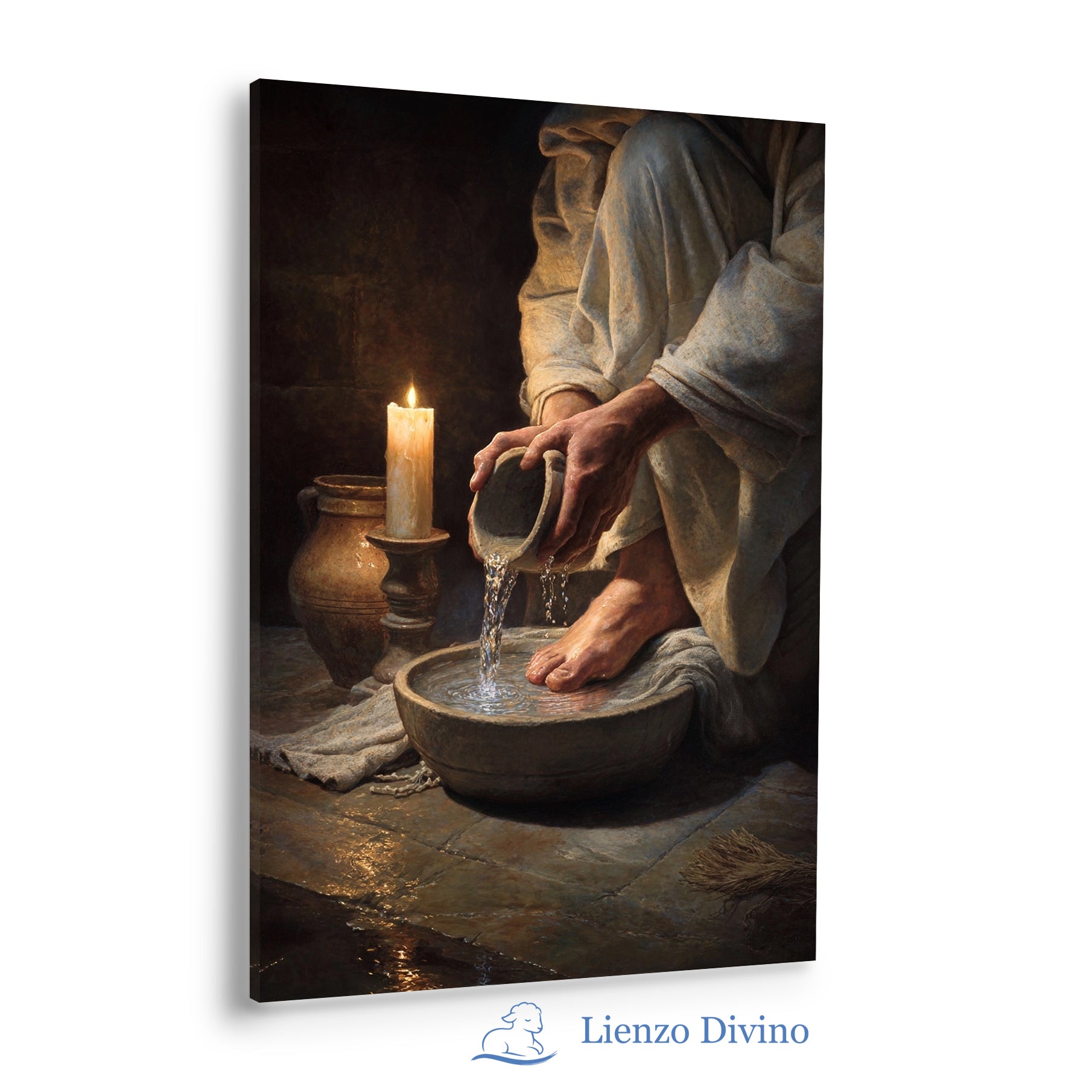Agua de Humildad - Arte Cristiano Inspirado en Juan 13 - C4