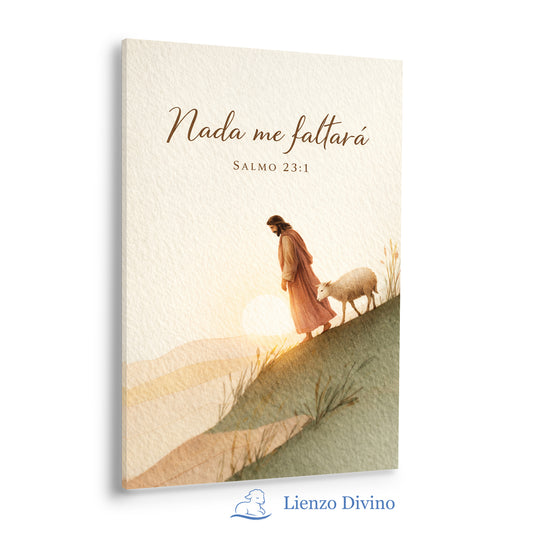 Nada me faltará - Arte cristiano del Buen Pastor