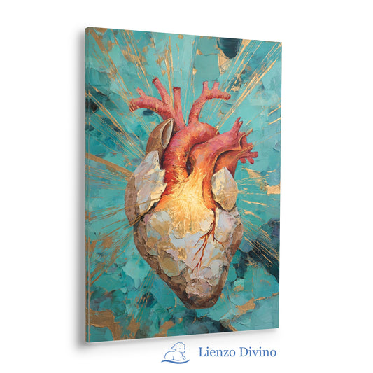 Corazón Renovado por Dios - Cuadro Cristiano Decorativo