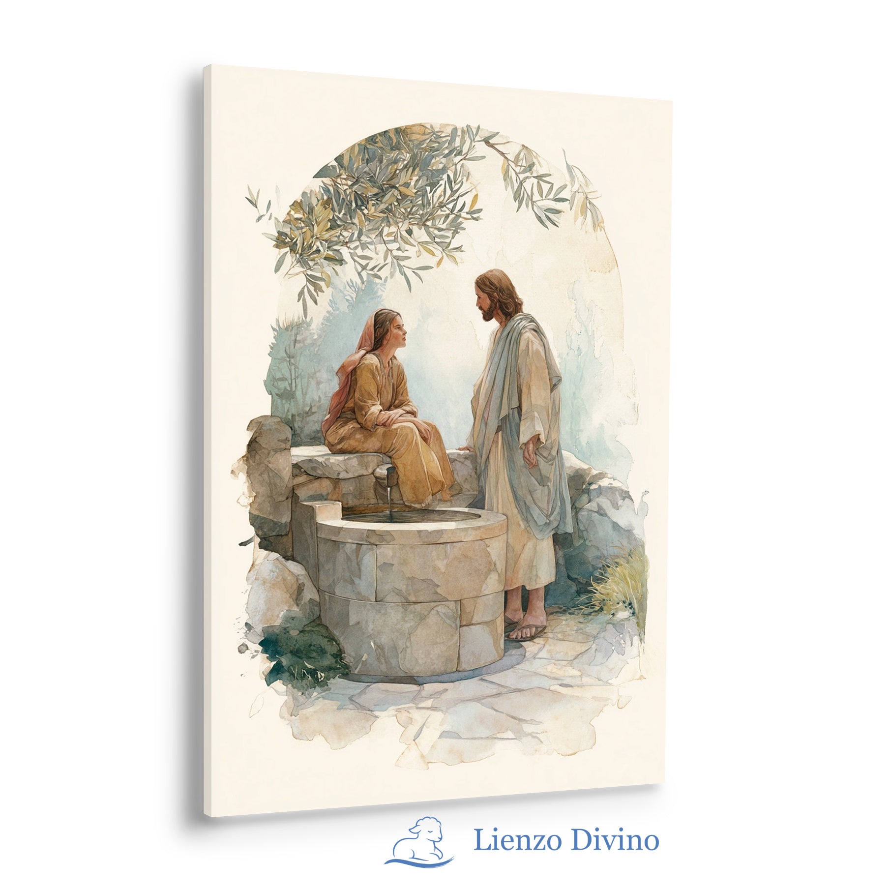 Agua de Vida en el Pozo | Arte Cristiano Inspirado en Juan 4