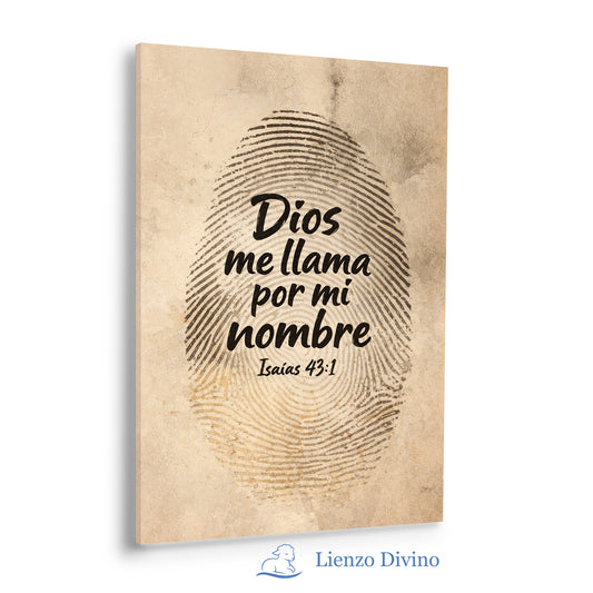 Dios me llama por mi nombre - Cuadro cristiano decorativo - C1