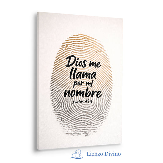 Dios me llama por mi nombre - Cuadro cristiano decorativo - C2