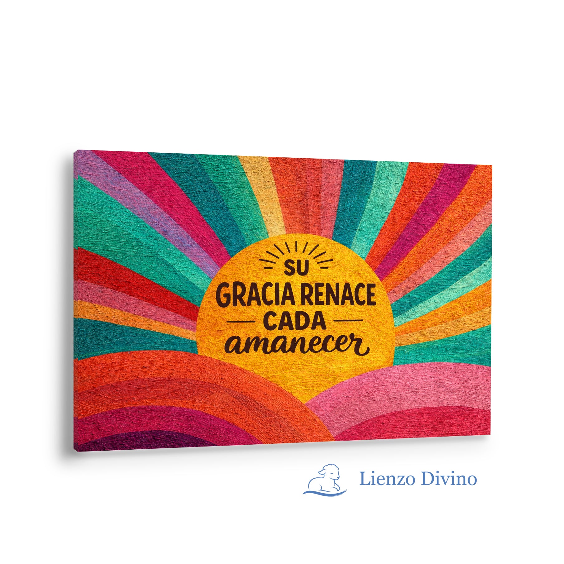 Su Gracia Renace Cada Amanecer - Cuadro Cristiano Decorativo