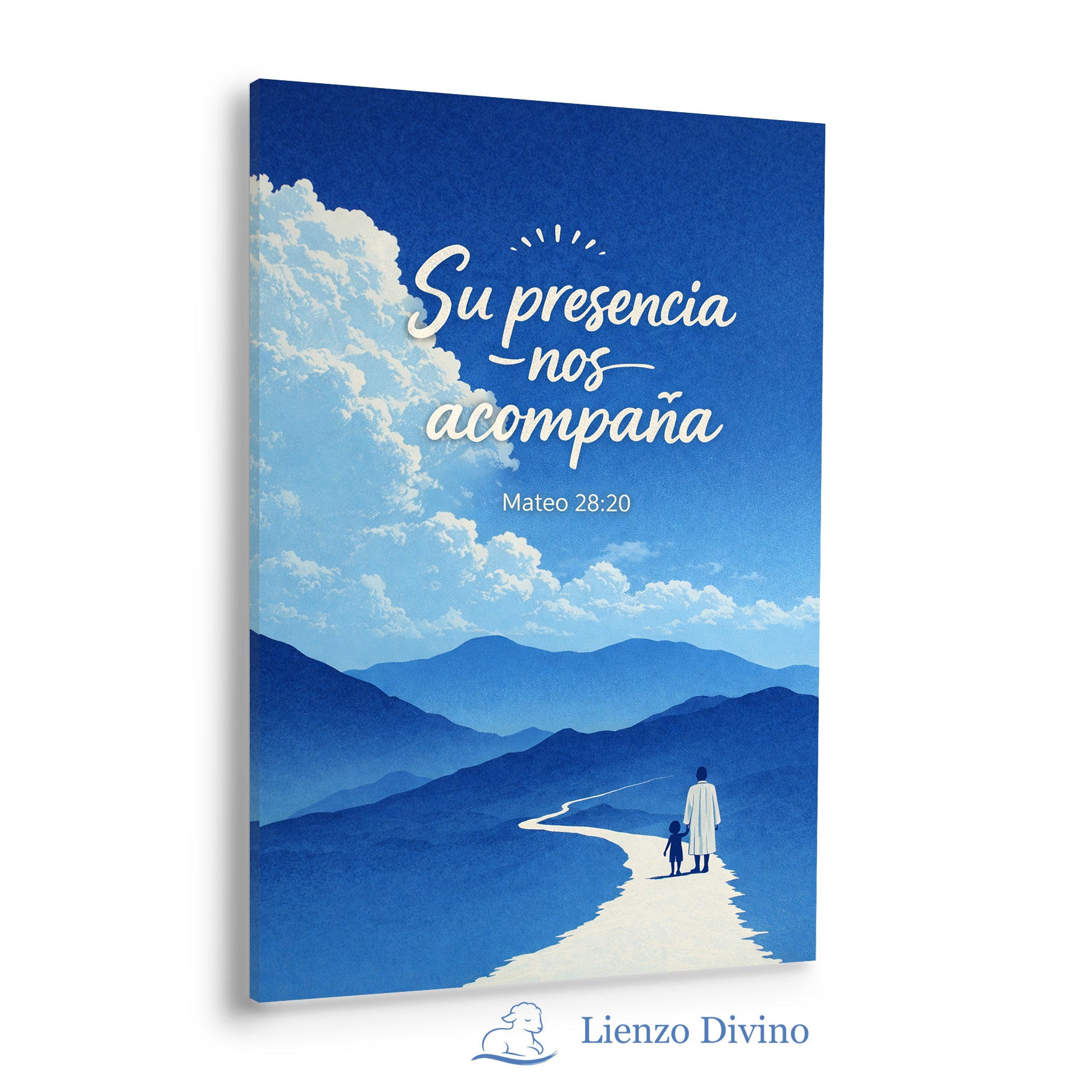 Su Presencia Nos Acompaña | Cuadro Cristiano Decorativo - C1