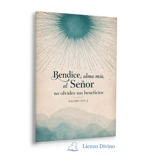 Bendice, Alma Mía — Cuadro Cristiano Minimalista - C1