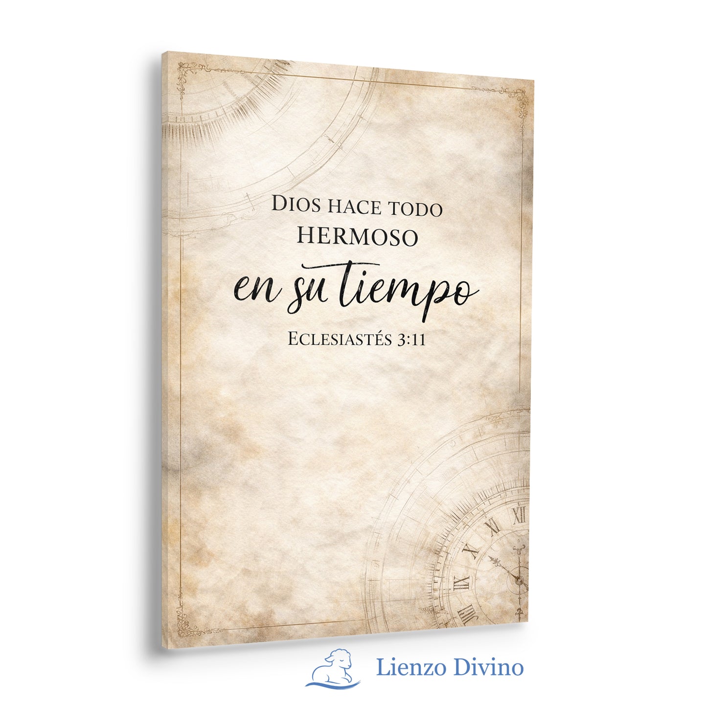 Dios Hace Todo Hermoso en Su Tiempo - Cuadro Cristiano - C3